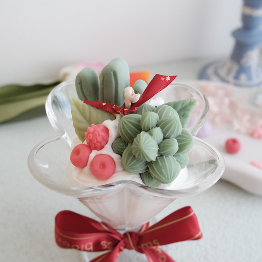 Botanical Glass Candle