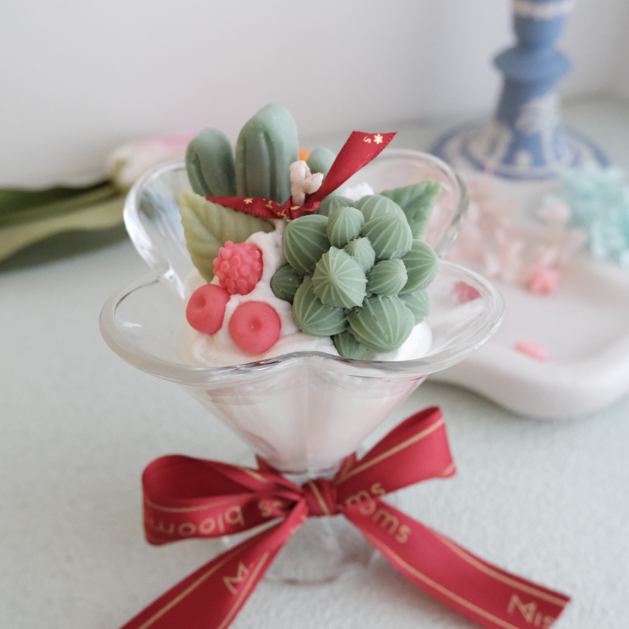 Botanical Glass Candle