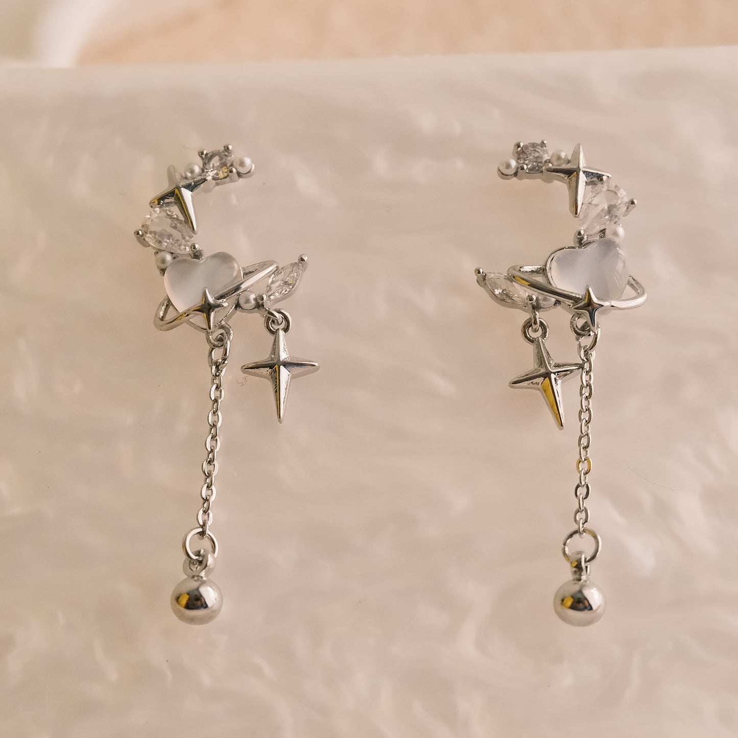 Platinum Plated Earring