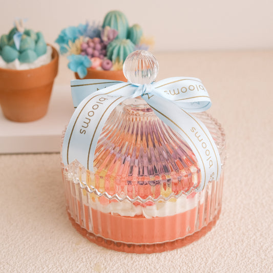 Sunset Bloom Flower Candle
