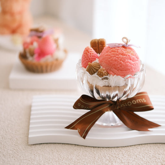 Vanilla Caramel Small Sundae Candle