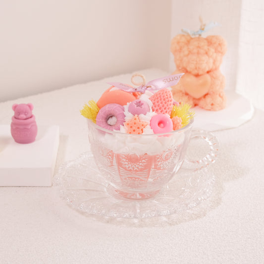 Sweet Treats Candle in Vintage Teacup Set