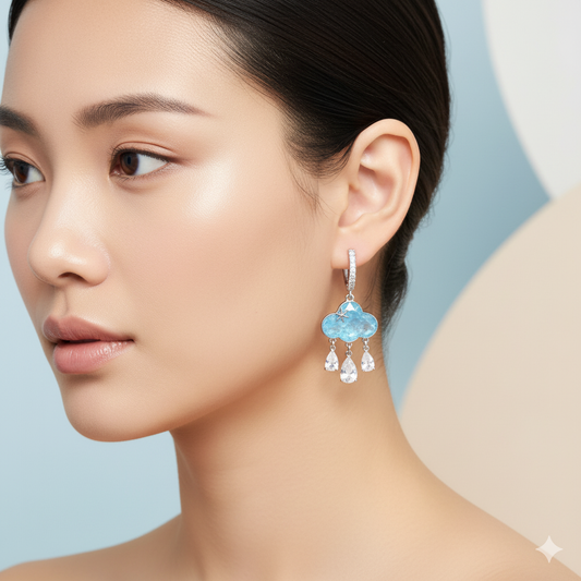 Dreamy Raindrop Cloud Earrings