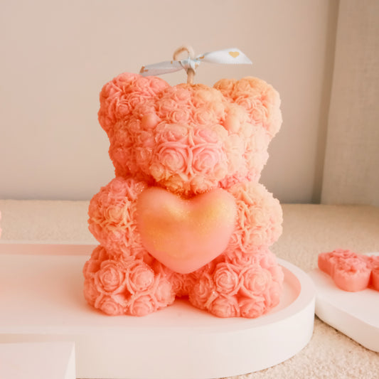 Blossom Bear Candle