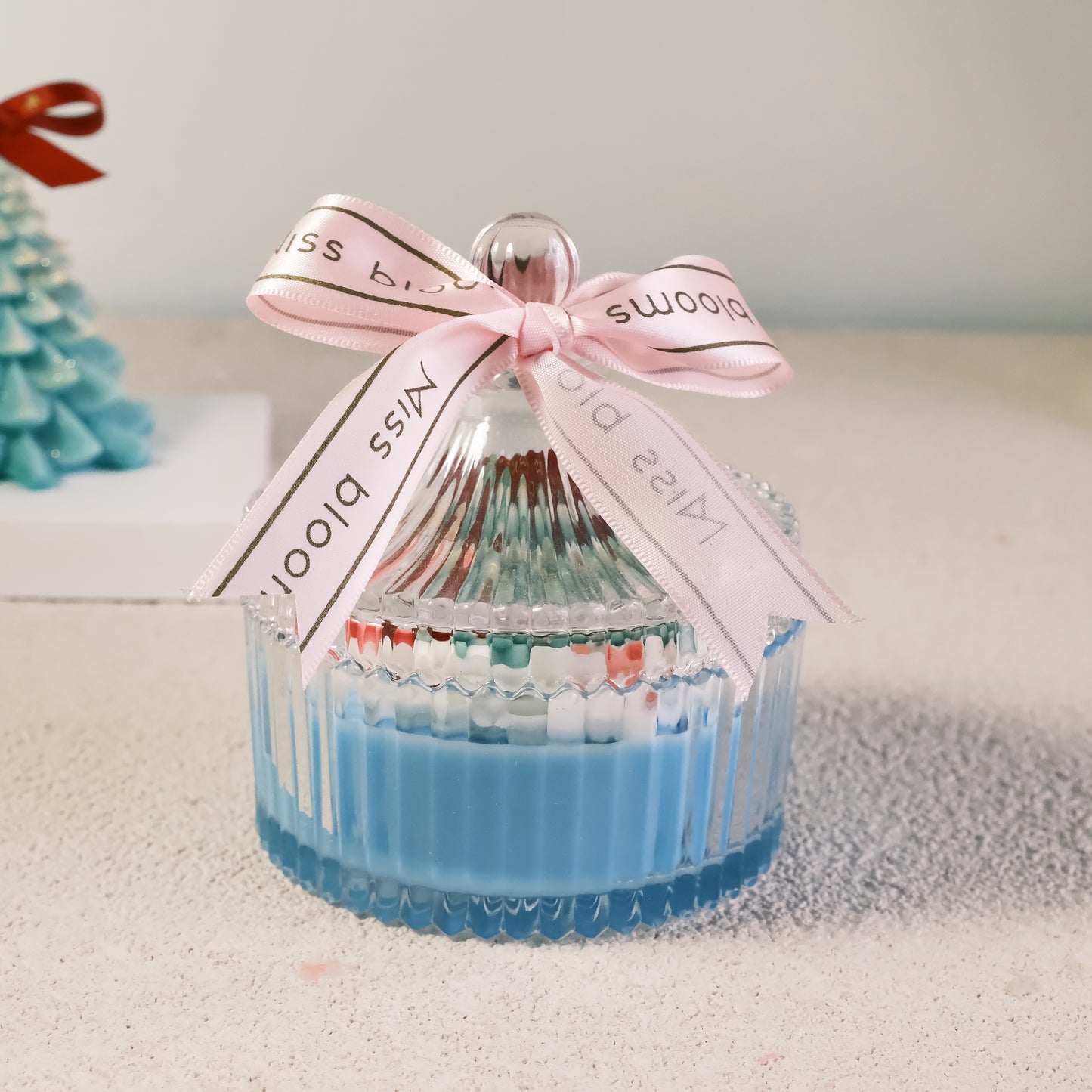 Christmas-themed Botanical Bowl Candle