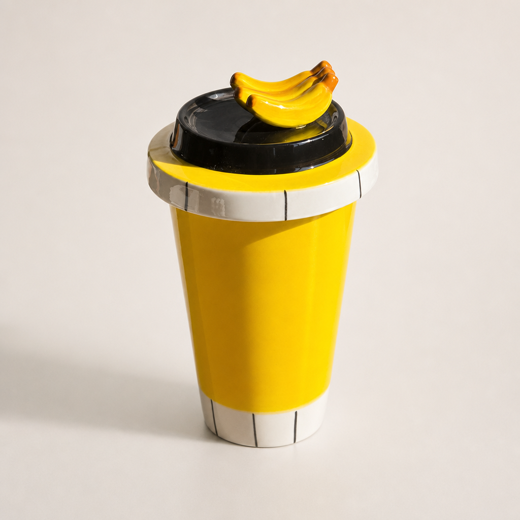 Fruit-Top Takeaway Ceramic Mug