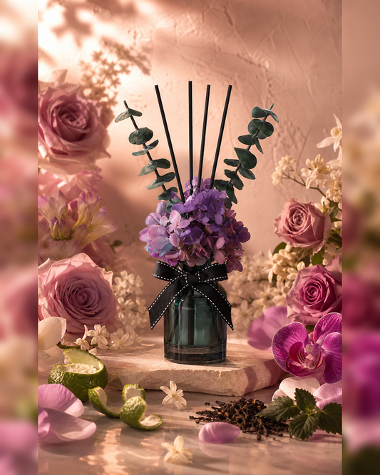 Rose Jasmine Amber Reed Diffuser | Inspired by Flowerbomb