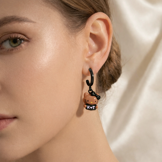 Hello Kitty Enamel Stud Earring