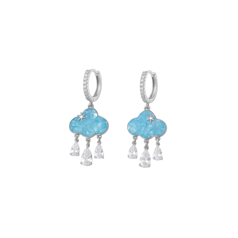 Dreamy Raindrop Cloud Earrings