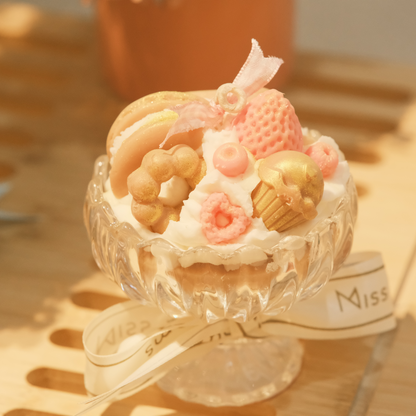 Vanilla Caramel Small Sundae Candle