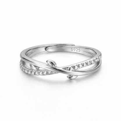 Delicate Twisted Vine Adjustable Sterling Silver Rings
