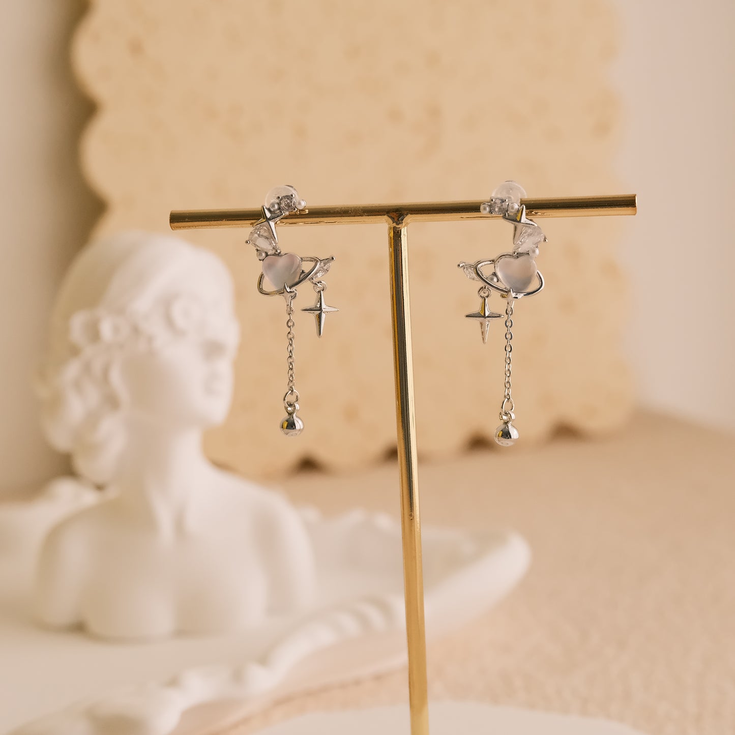 Platinum Plated Earring