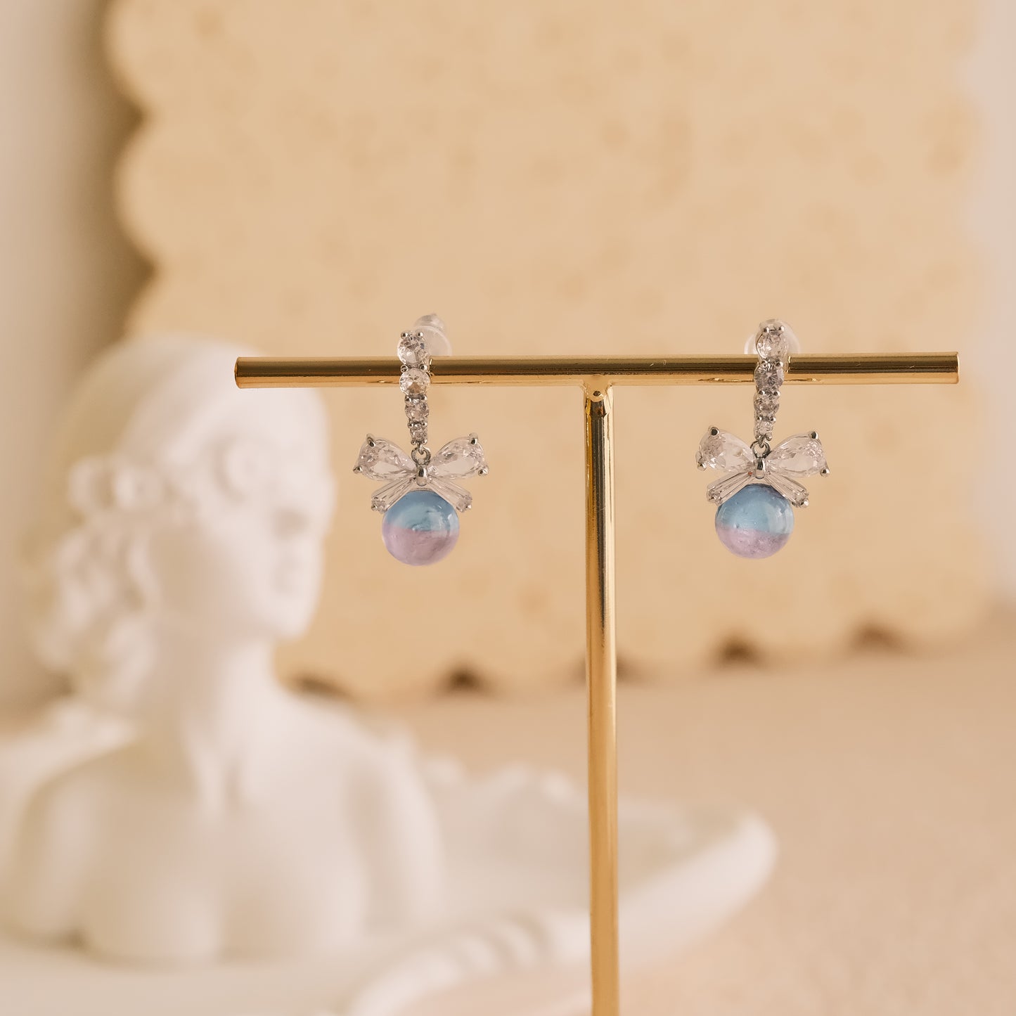 Platinum Plated Earring