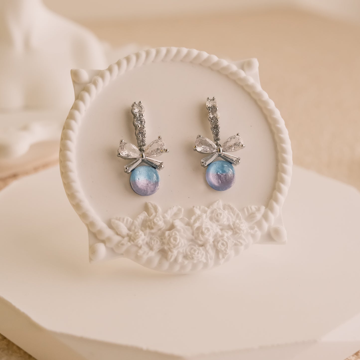 Platinum Plated Earring