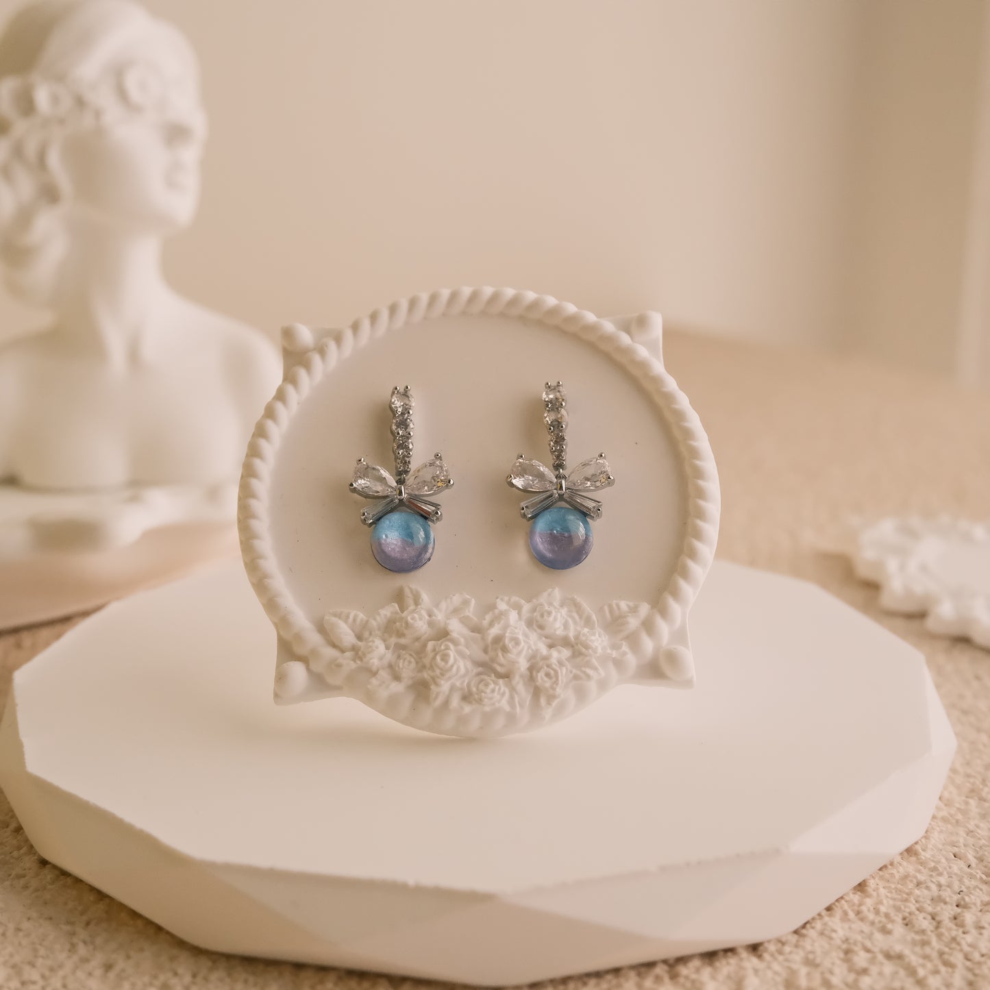 Platinum Plated Earring