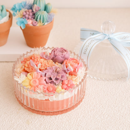 Sunrise Bloom Flower Candle