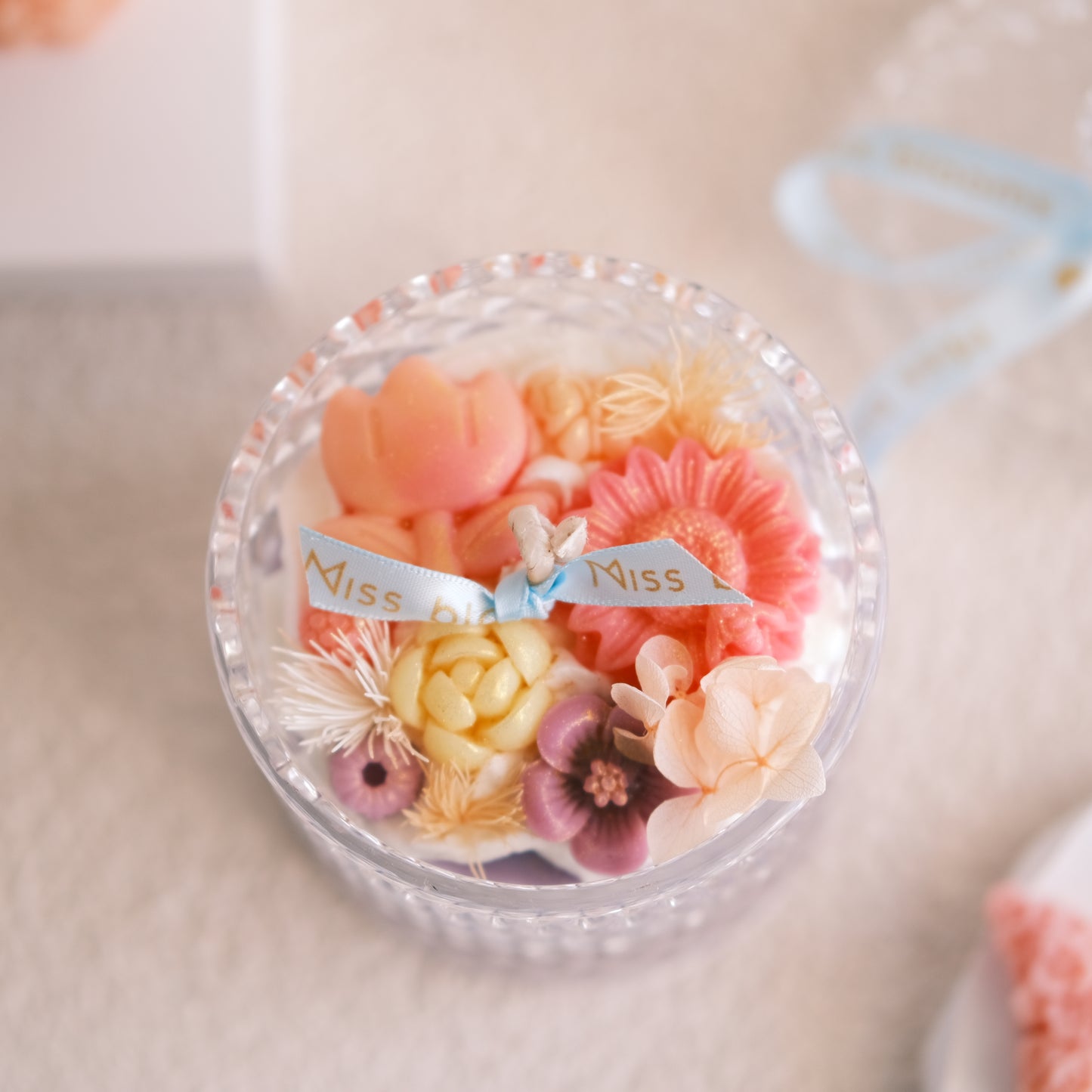 Honey Bloom Flower Candle