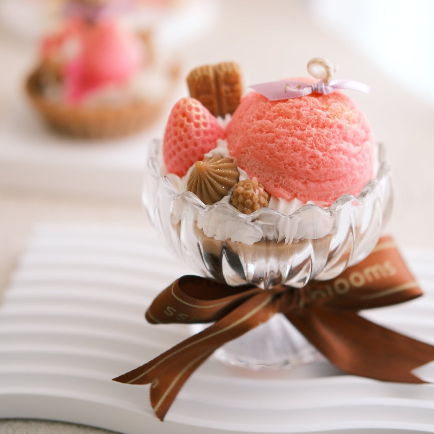 Vanilla Caramel Small Sundae Candle