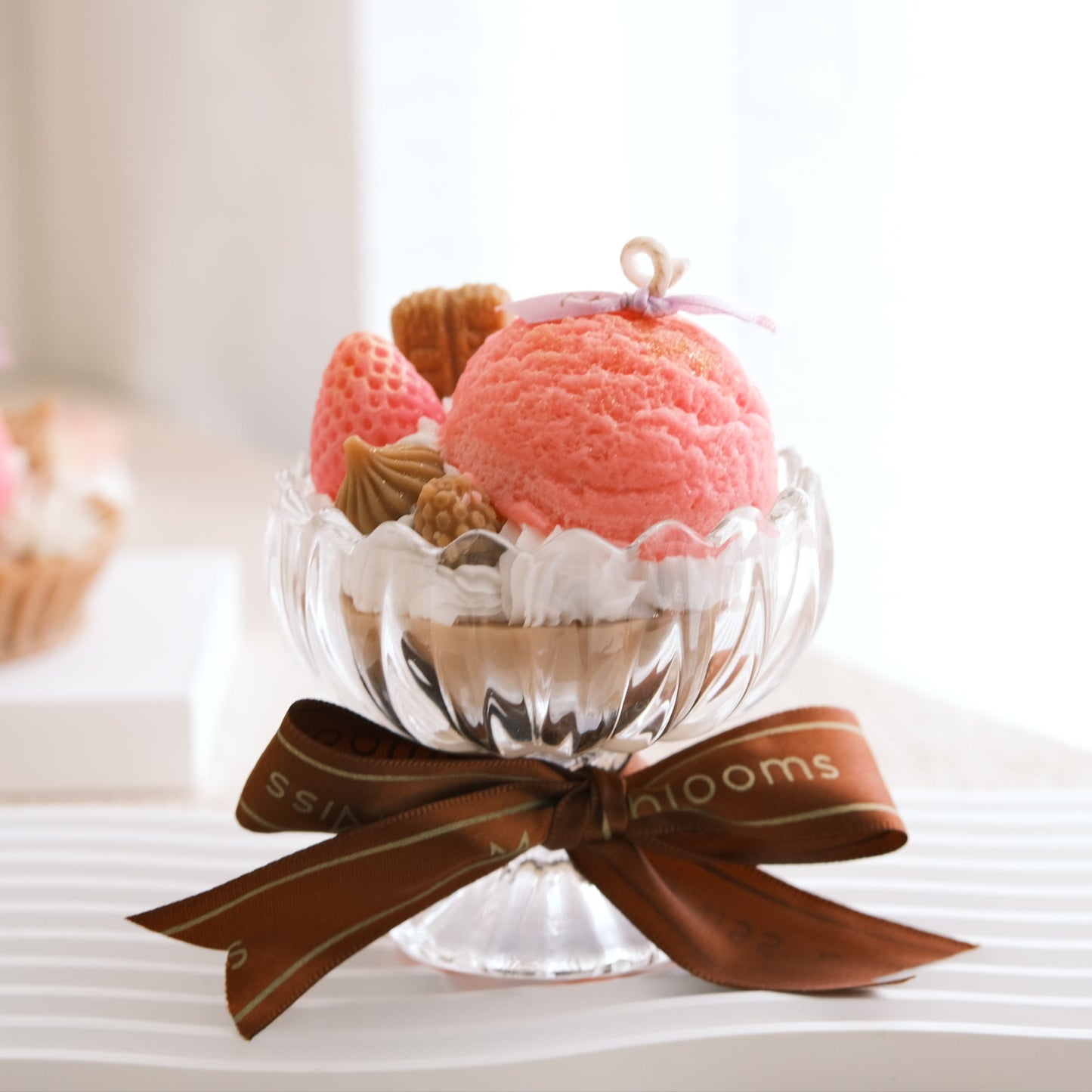 Vanilla Caramel Small Sundae Candle