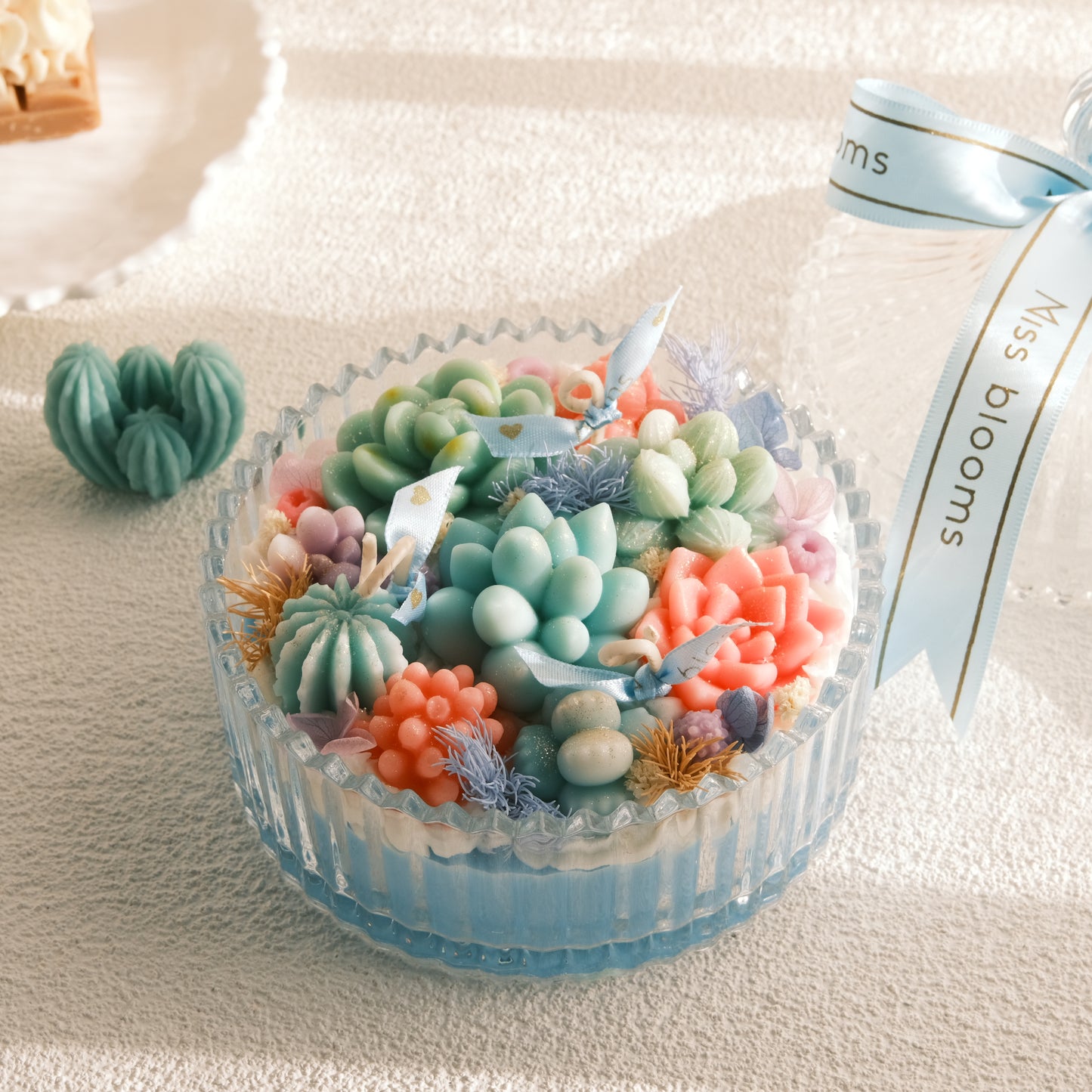 Blooming Cactus Garden Candle