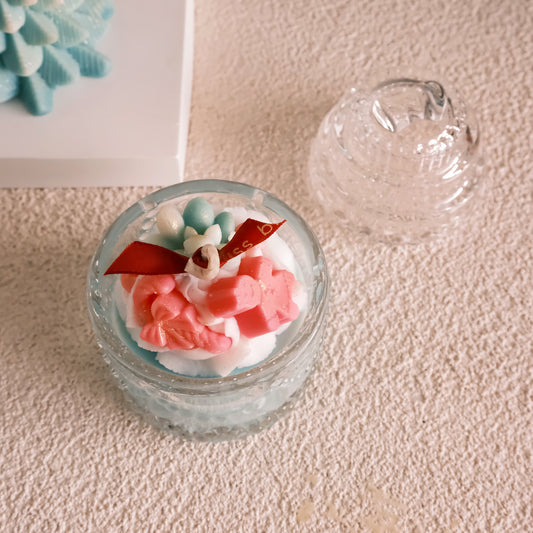 Christmas-themed Botanical Sparkle Jar Candle