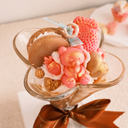 Vanilla Caramel Ice Cream Cup Candle