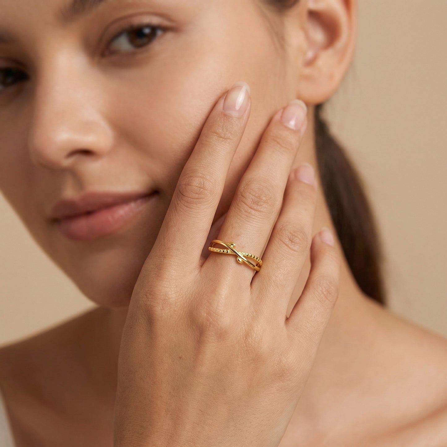 Delicate Twisted Vine Adjustable Sterling Silver Rings