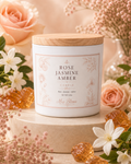 Rose Jasmine Amber Scented Candle | Inspired by Flowerbomb