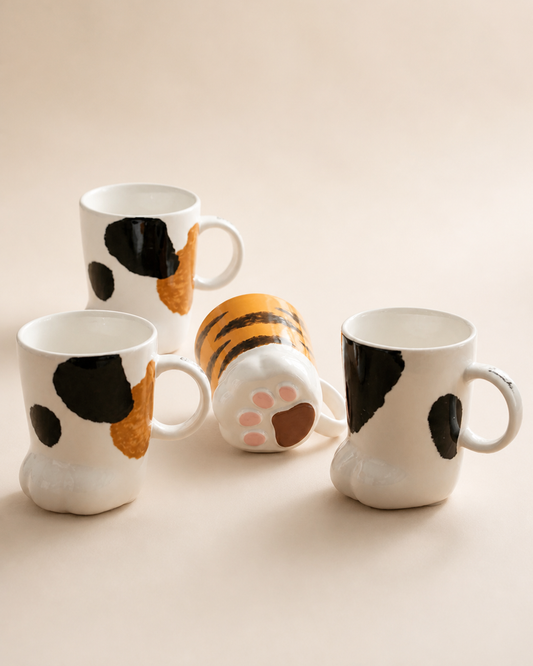 Cat Paw Print Ceramic Mug