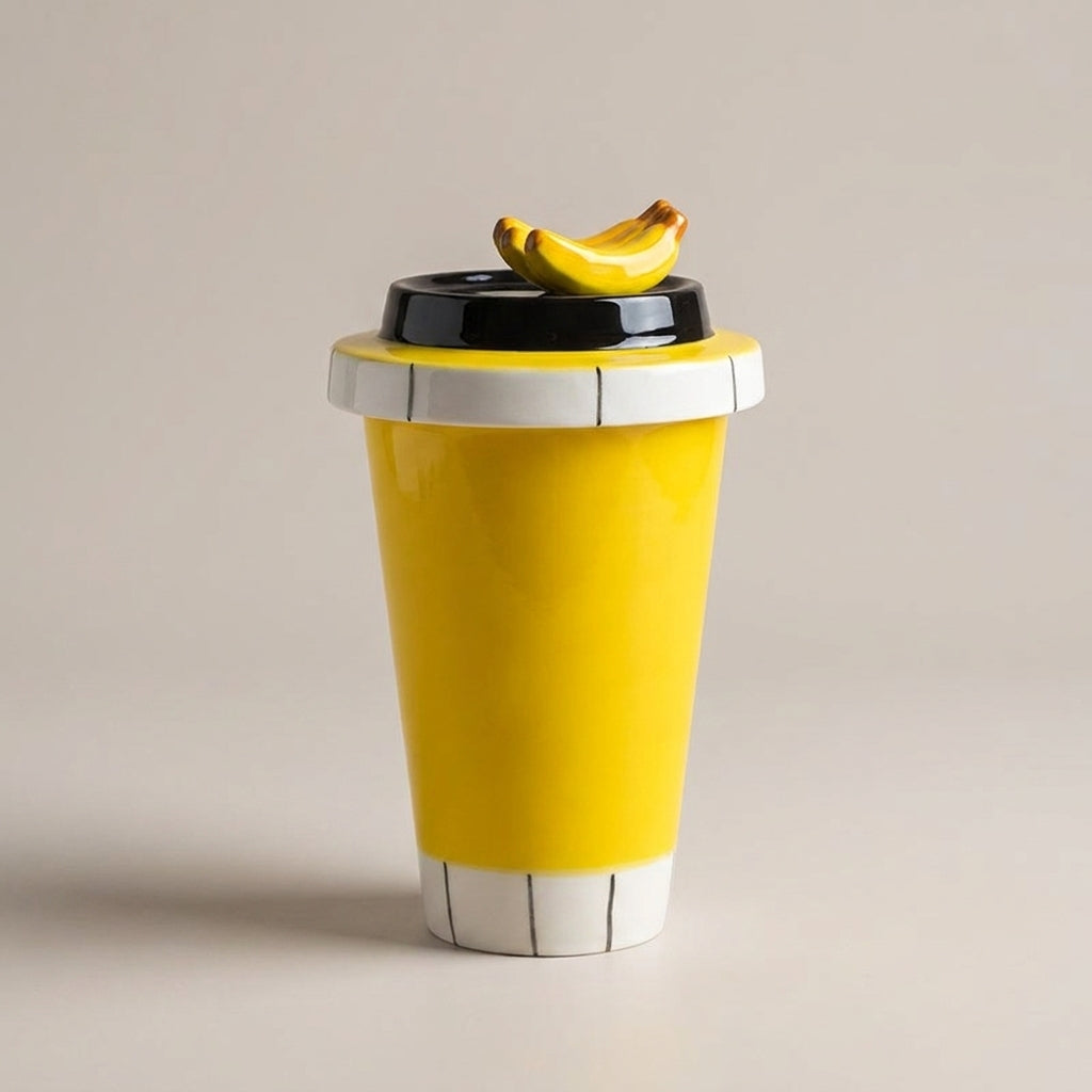 Fruit-Top Takeaway Ceramic Mug