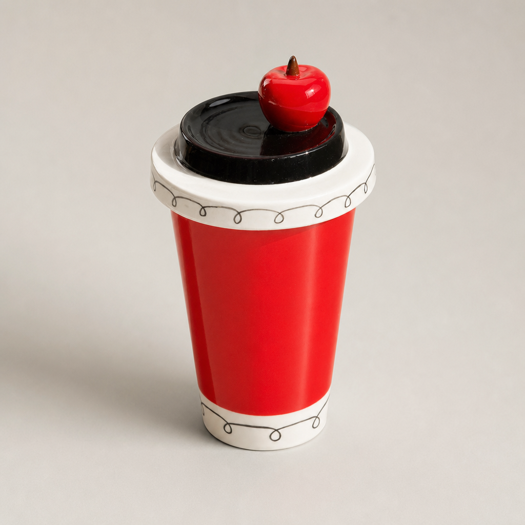 Fruit-Top Takeaway Ceramic Mug