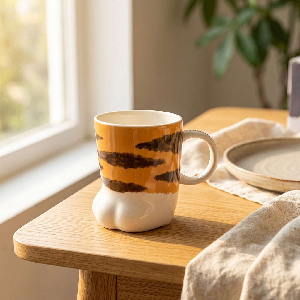 Cat Paw Print Ceramic Mug