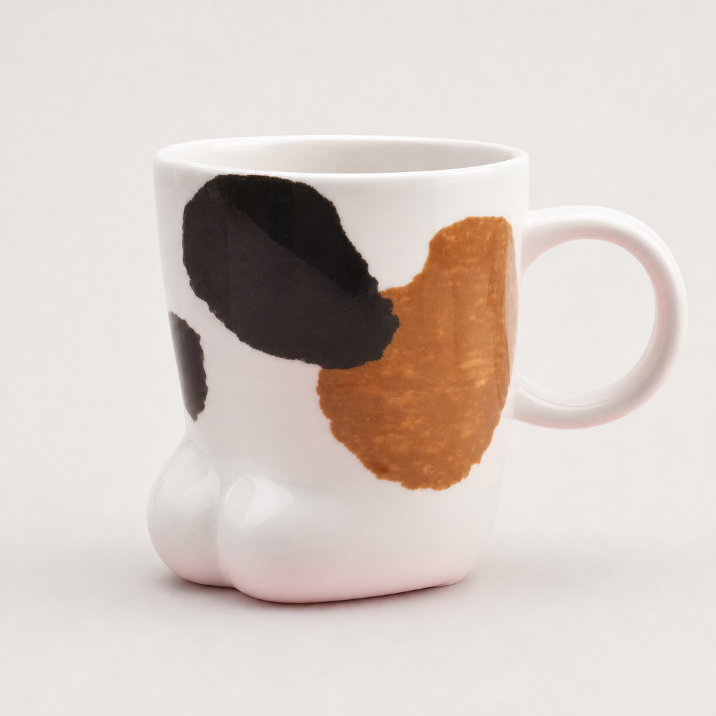 Cat Paw Print Ceramic Mug