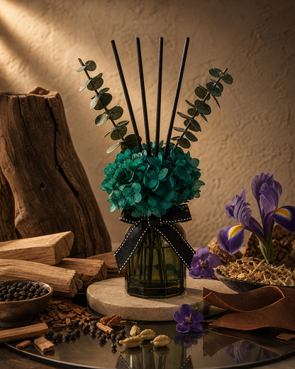 Spiced Sandalwood Leather Reed Diffuser | Inspired by Santal 33