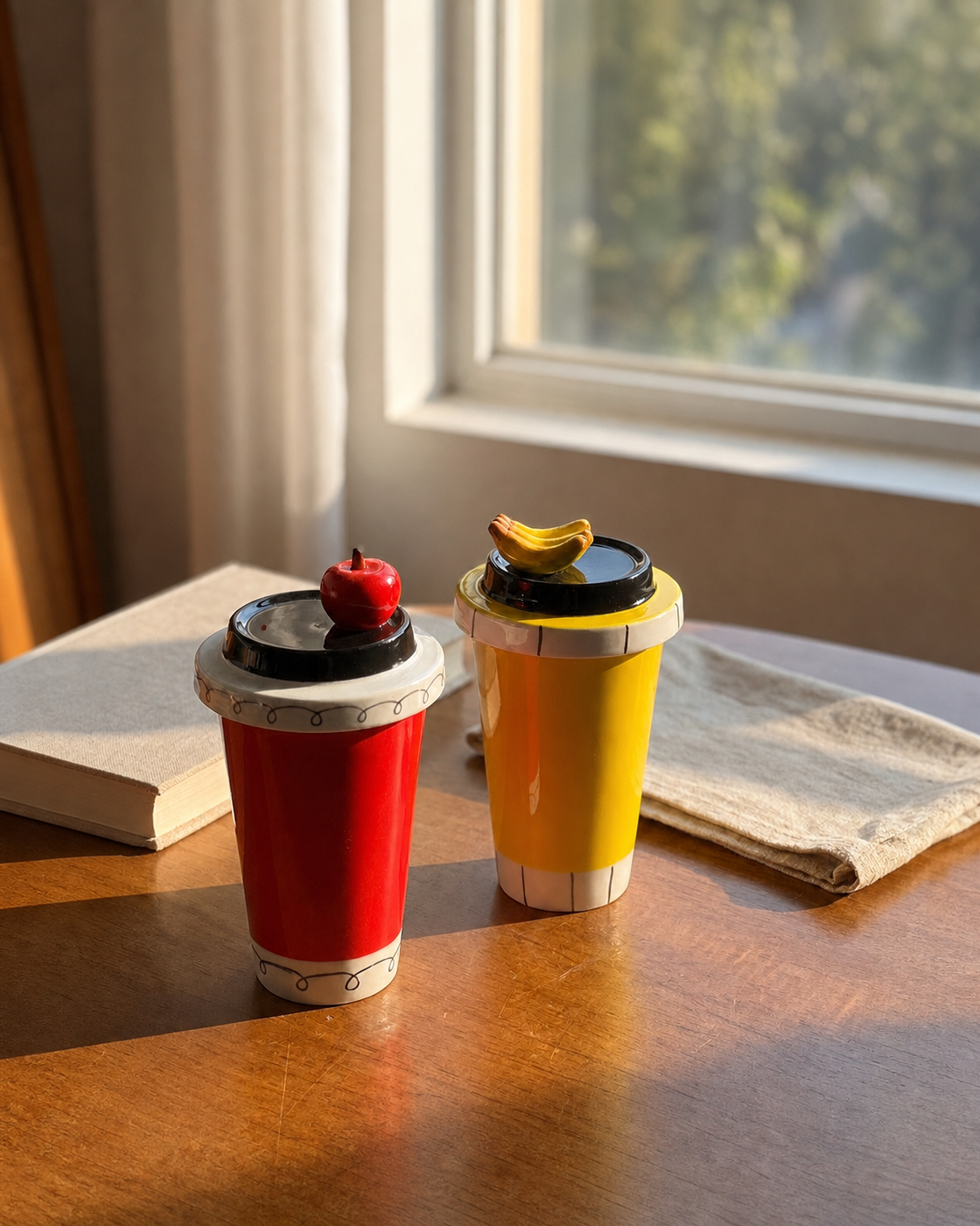 Fruit-Top Takeaway Ceramic Mug
