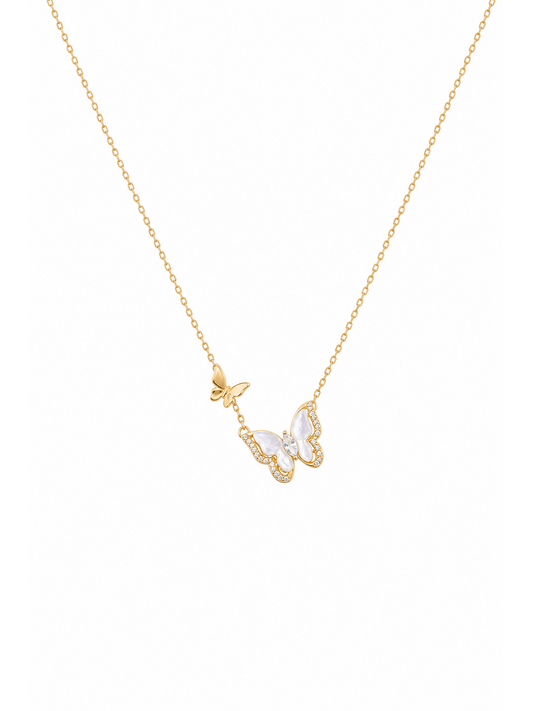 Gold Plated Butterfly Pendant Necklace 1