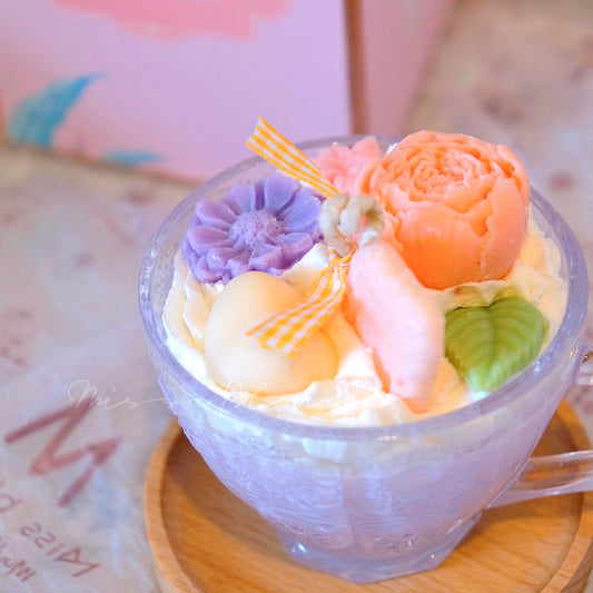 Flower Premium Vintage Tea Cup Candle